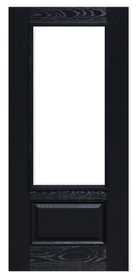 Black Fiberglass Door