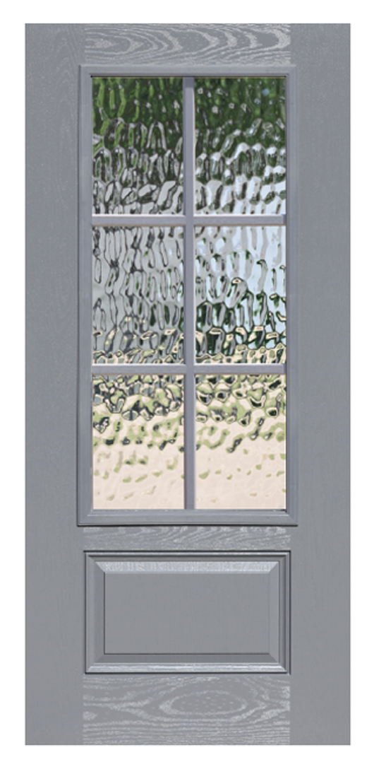 Gray Fiberglass Door
