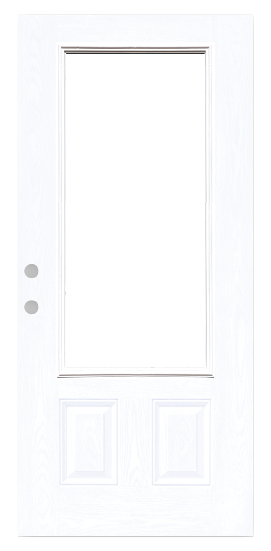 White Fiberglass Door