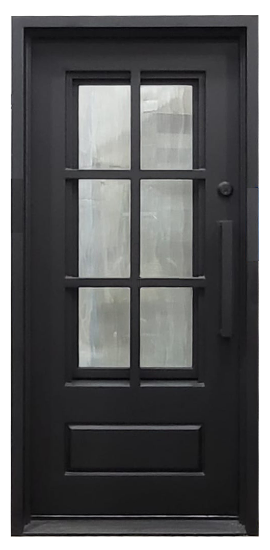 6-Lite Iron Door