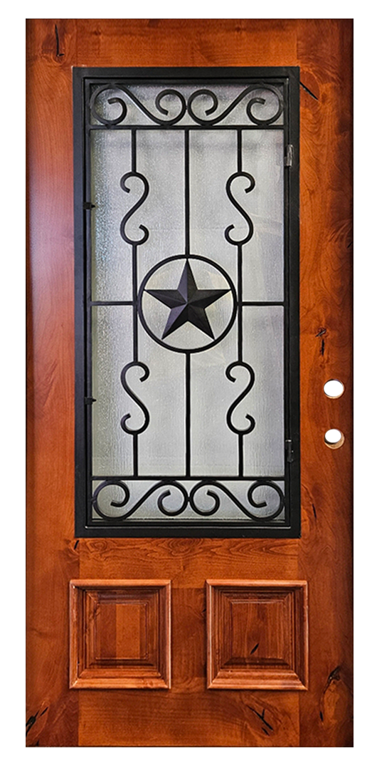 Beautiful Wooden Entry Door with Natural Grain by D&J Builders Surplus